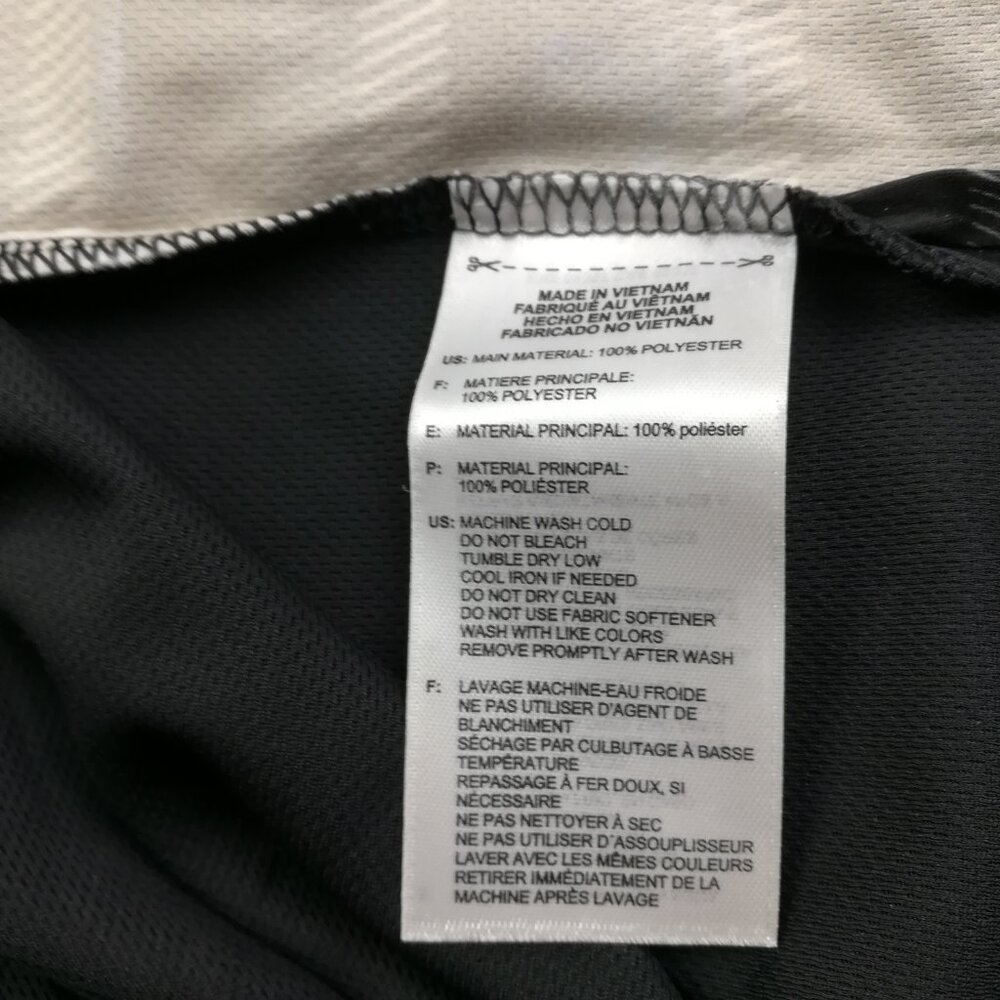Adidas Philadelphia Cricket Club Polo Shirt Climacool Striped Black Mens Large - Picture 5 of 8